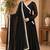 Black georgette gotta patti work anarkali suit