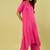 Pink handwoven linen khadi kurta and pant