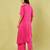 Pink handwoven linen khadi kurta and pant