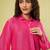 Pink handwoven linen khadi co ord set