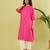 Pink off white handwoven khadi kurta and pant