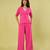 Pink handwoven khadi cotton co ord set