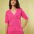 Pink handwoven khadi cotton co ord set