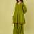 Olive green handwoven cotton co ord set