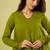 Olive green handwoven cotton co ord set