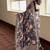 Black tropical floral soft silk saree with blouse piece