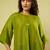 Olive green handwoven linen khadi kurta and salwar