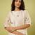Ivory embroidered chanderi kurta set