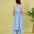 Light blue floral printed cotton kurta and palazzo set