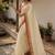 White & red handloom mul cotton saree