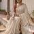 White & red handloom mul cotton saree
