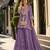 Lavender silk blend readymade suit with mirror & sequence work