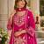 Rani silk blend readymade suit with mirror & sequence work
