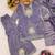 Lavender silk blend  readymade suit with real mirror & sequence work