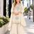 White silk blend readymade suit with real mirror & sequence work