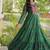 women georgette anarkali gown with bandhani print & kutchi patchwork - full stitched free size