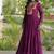 women rayon anarkali gown with kutchi gamthi embroidery & mirror work - full stitched free size