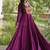 women rayon anarkali gown with kutchi gamthi embroidery & mirror work - full stitched free size