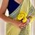 Block printed mul cotton saree