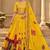 Yellow Mirror Navratri Lehenga Choli With Dupatta