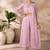 Pastel pink organza co-ord set