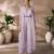 Lavender organza co-ord set with belted waist detailing