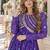 Violet faux georgette bandhani readymade top with patch work