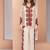 Cream printed co-ord set for women
