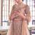 Rose Gold Embroidered Silk Blend Stone Work Lehenga Choli - Free size