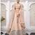Peach Embroidered Silk Blend Stone Work Lehenga Choli - Free size