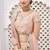 Peach Embroidered Silk Blend Stone Work Lehenga Choli - Free size