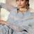 Grey Embroidered Net Stone Work Lehenga Choli - Free size