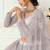 Lavender Embroidered Net Stone Work Lehenga Choli - Free size
