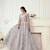 Lavender Embroidered Net Stone Work Lehenga Choli - Free size