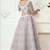 Lavender Embroidered Net Stone Work Lehenga Choli - Free size