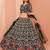 Green Net Hand Embroidery Lehenga Choli - Free size