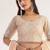 Peach Net Hand Embroidery Lehenga Choli - Free size