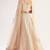 Peach Net Hand Embroidery Lehenga Choli - Free size