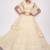Off White Embroidered Net Thread Work Lehenga Choli - Free size