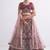 Red Embroidered Silk Blend Thread Work Lehenga Choli - Free size