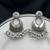 Luxury Oxidised Silver Pearl Chandbali Earrings | Handmade Indian Bridal Jewelry