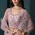 Dusty Pink Embroidered Net Thread Work Lehenga Choli - Free size