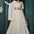 Off White Embroidered Georgette Thread Work Lehenga Choli - Free size