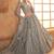 Grey Embroidered Net Thread Work Lehenga Choli - Free size