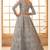 Grey Embroidered Net Thread Work Lehenga Choli - Free size