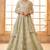 Pista Green Embroidered Net Thread Work Lehenga Choli - Free size