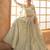 Pista Green Embroidered Net Thread Work Lehenga Choli - Free size