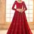 Red Embroidered Net Thread Work Lehenga Choli - Free size