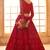 Red Embroidered Net Thread Work Lehenga Choli - Free size