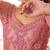 Pink Embroidered Net Thread Work Lehenga Choli - Free size